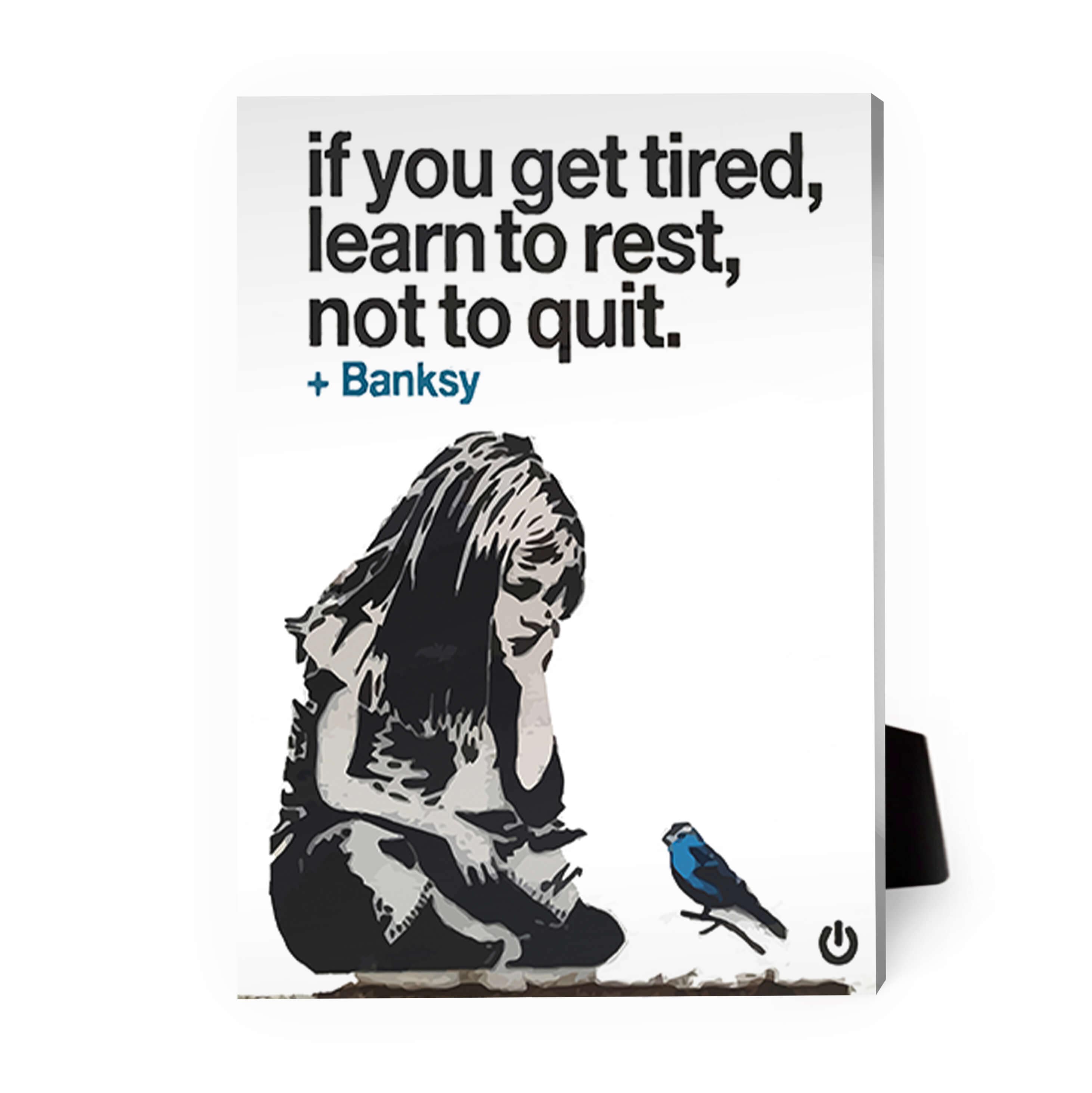 Banksy If you get tired Desktop Canvas product thumbnail