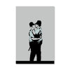 Banksy Kissing Coppers Canvas Art Clock Canvas