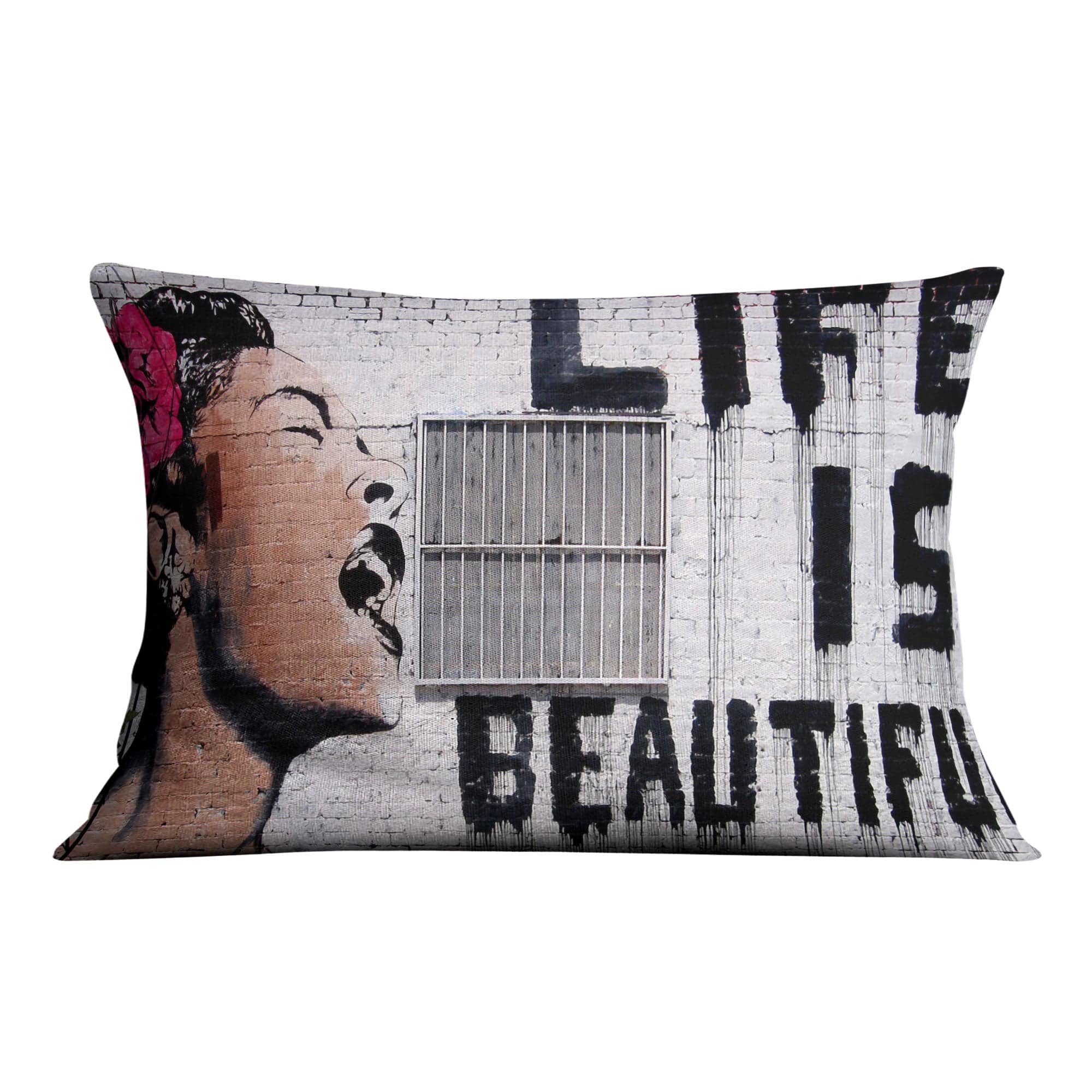 Banksy Life Is Beautiful Cushion product thumbnail