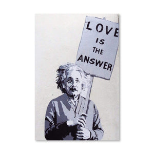 Banksy Love Is The Answer Canvas Art Clock Canvas