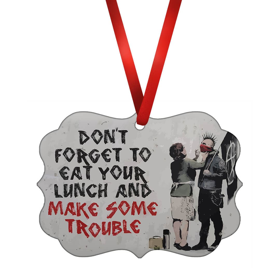 Banksy Make Some Trouble Ornament product thumbnail