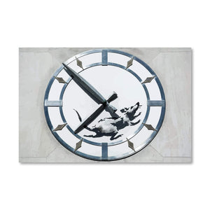 Banksy New York Clock Rat Canvas Art Clock Canvas