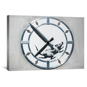 Banksy New York Clock Rat Canvas Art Clock Canvas
