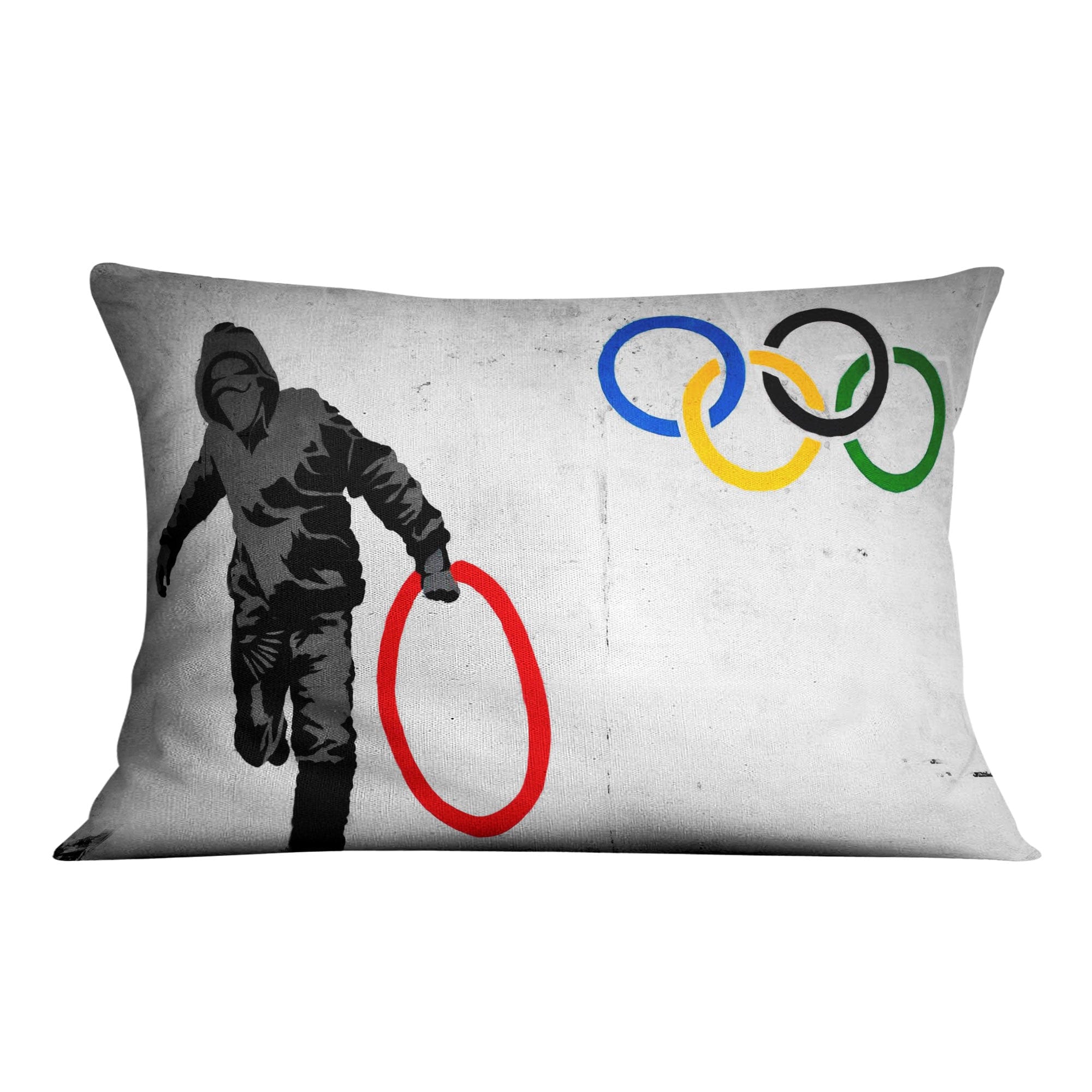 Banksy Olympic Rings Looter Cushion product thumbnail