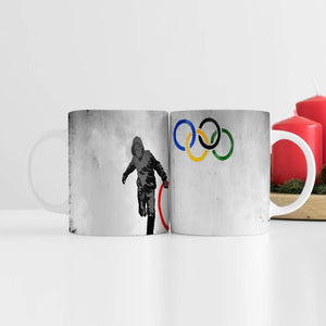 Banksy Olympic Rings Looter Mug Mug White Clock Canvas
