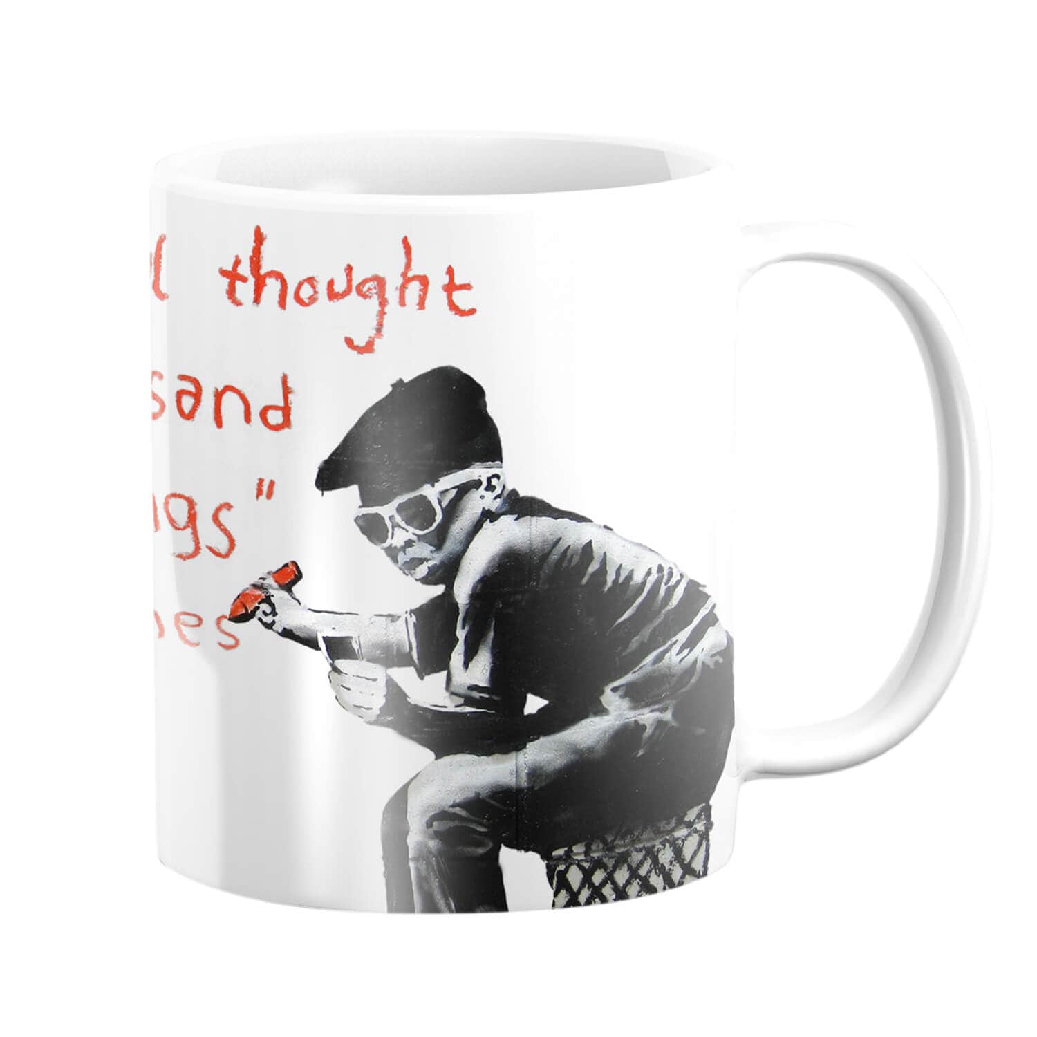 Banksy One Original Thought Mug product thumbnail