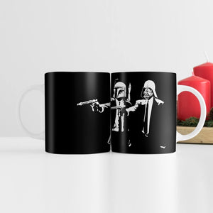 Banksy Pulp Fiction Star Wars Mug Mug White Clock Canvas