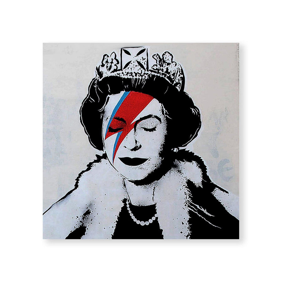 Banksy Queen Canvas Art Clock Canvas