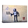 Banksy Robot Canvas Art 45 x 30cm / Unframed Canvas Print Clock Canvas