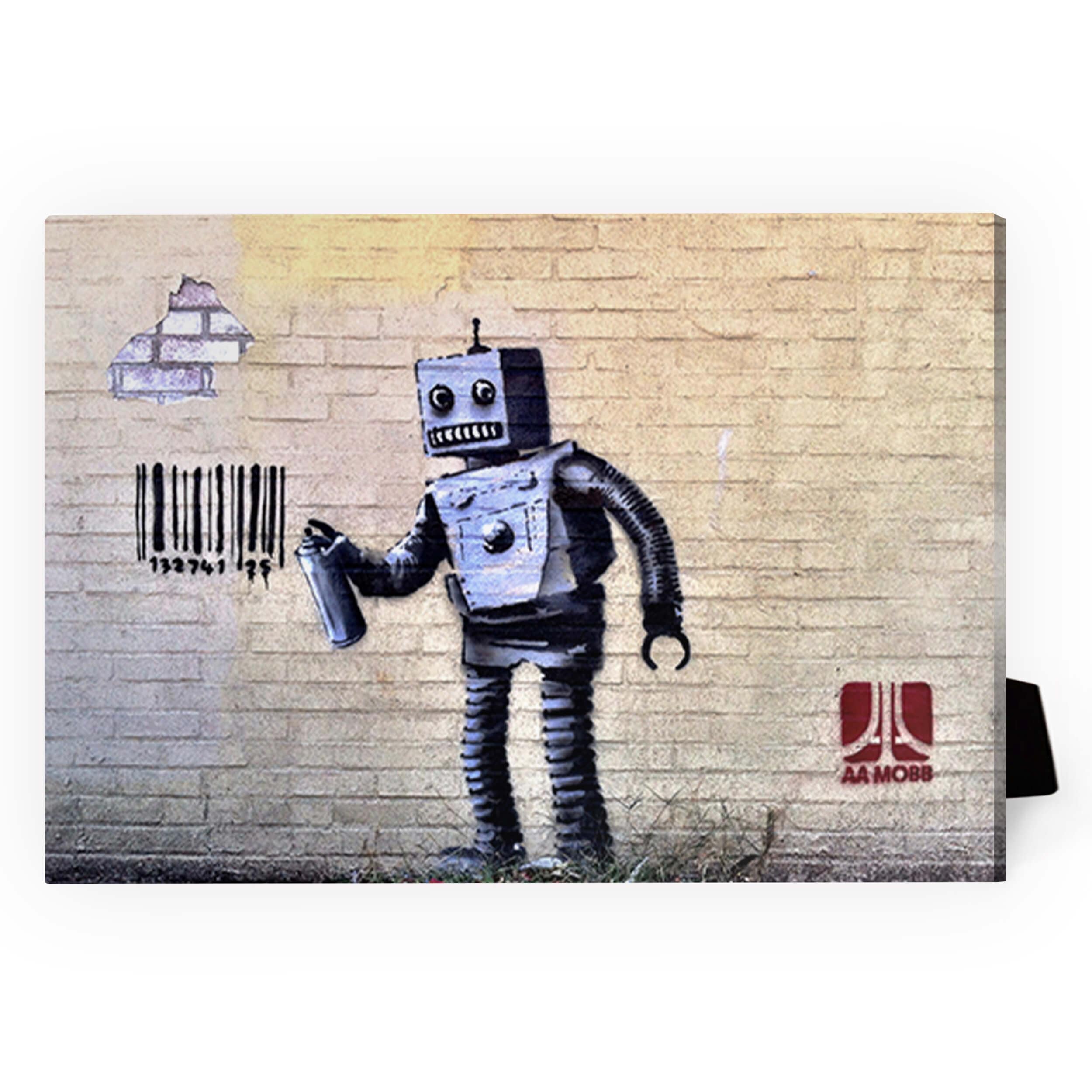 Banksy Robot Desktop Canvas product thumbnail