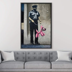 Banksy Security Guard Canvas Art Clock Canvas