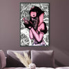 Banksy Snow White Grenade Canvas Art Clock Canvas