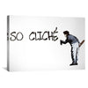 Banksy So Cliche Canvas Art Clock Canvas