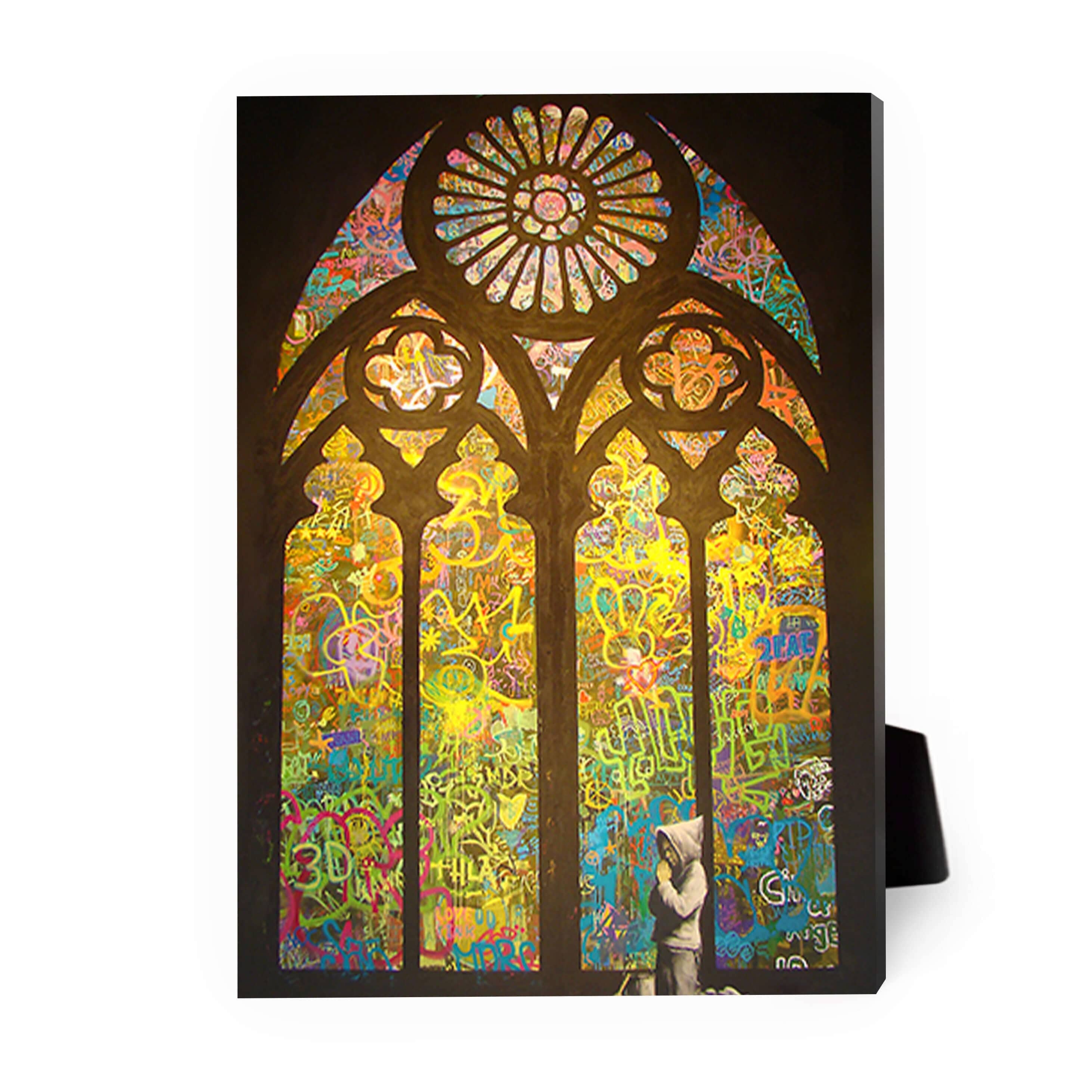 Banksy Stained Glass Desktop Canvas product thumbnail