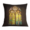 Banksy Stained Glass Window Cushion Cushion Cushion Square Clock Canvas