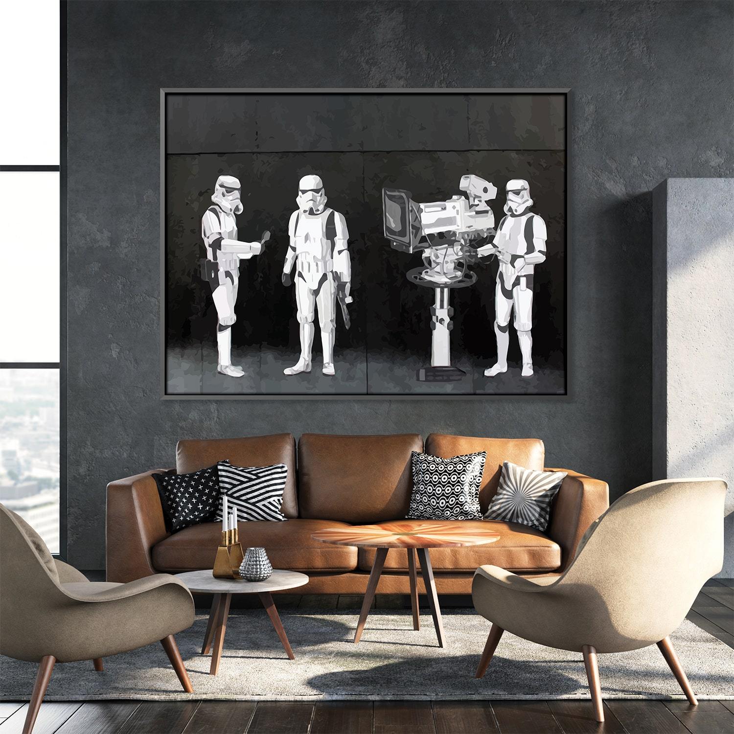 Banksy Stormtroopers Filming Oscars Canvas product thumbnail