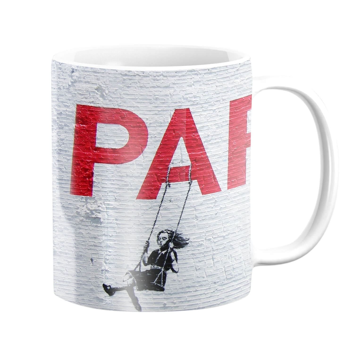 Banksy Swing Girl Mug product thumbnail