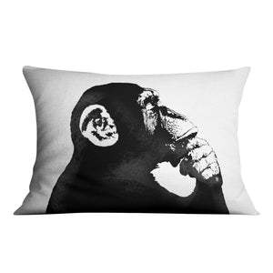 Banksy The Thinker Monkey Cushion Cushion 48 x 33cm Clock Canvas