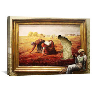 Banksy Time Out Canvas Art Clock Canvas