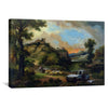 Banksy Vandalised Car Canvas Art Clock Canvas
