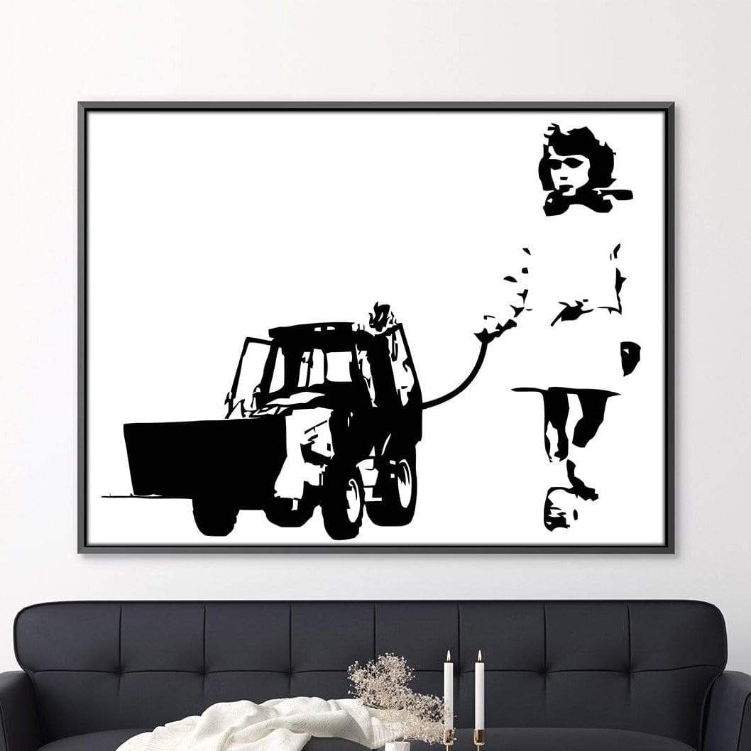 Banksy Walking The Cat Canvas product thumbnail