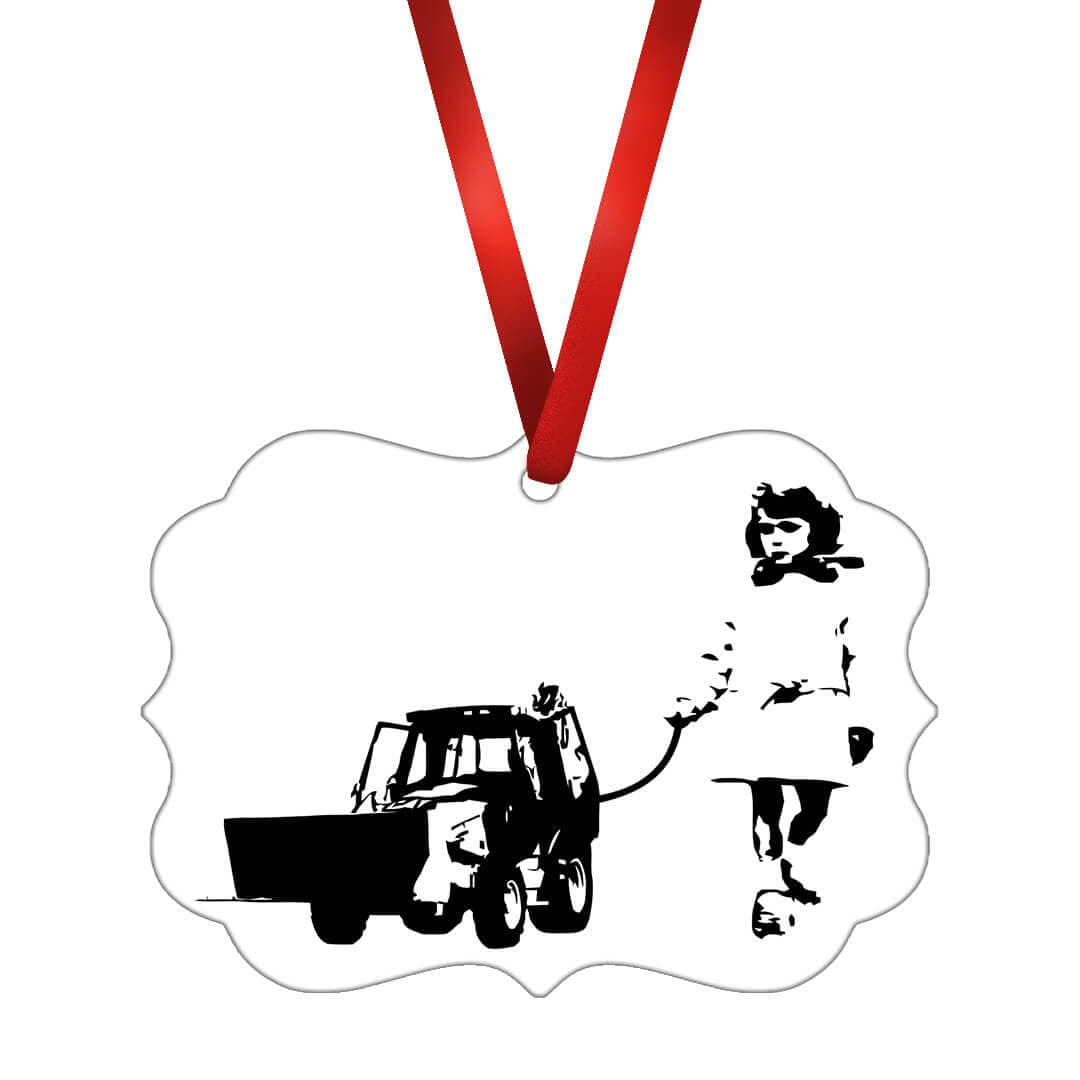 Banksy Walking The Cat Ornament product thumbnail