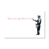 Banksy What We do In Life Canvas Art Clock Canvas