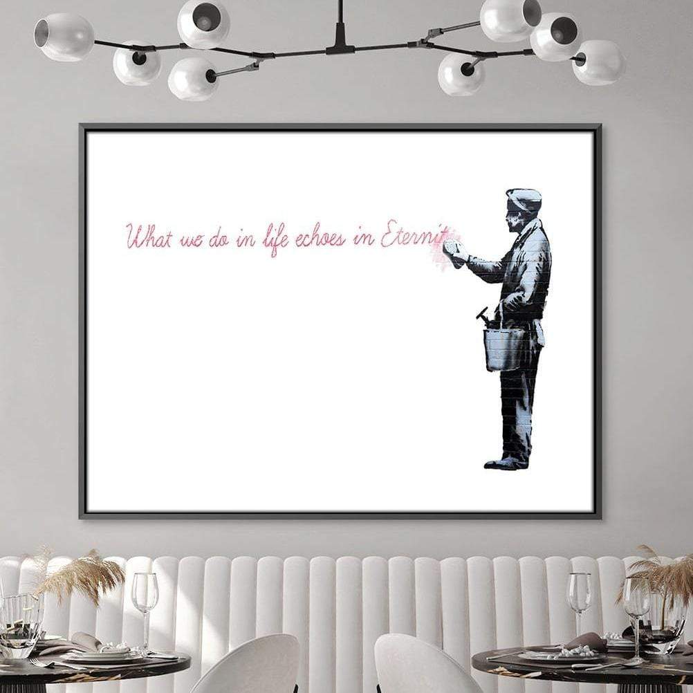 Banksy What We do In Life Canvas product thumbnail