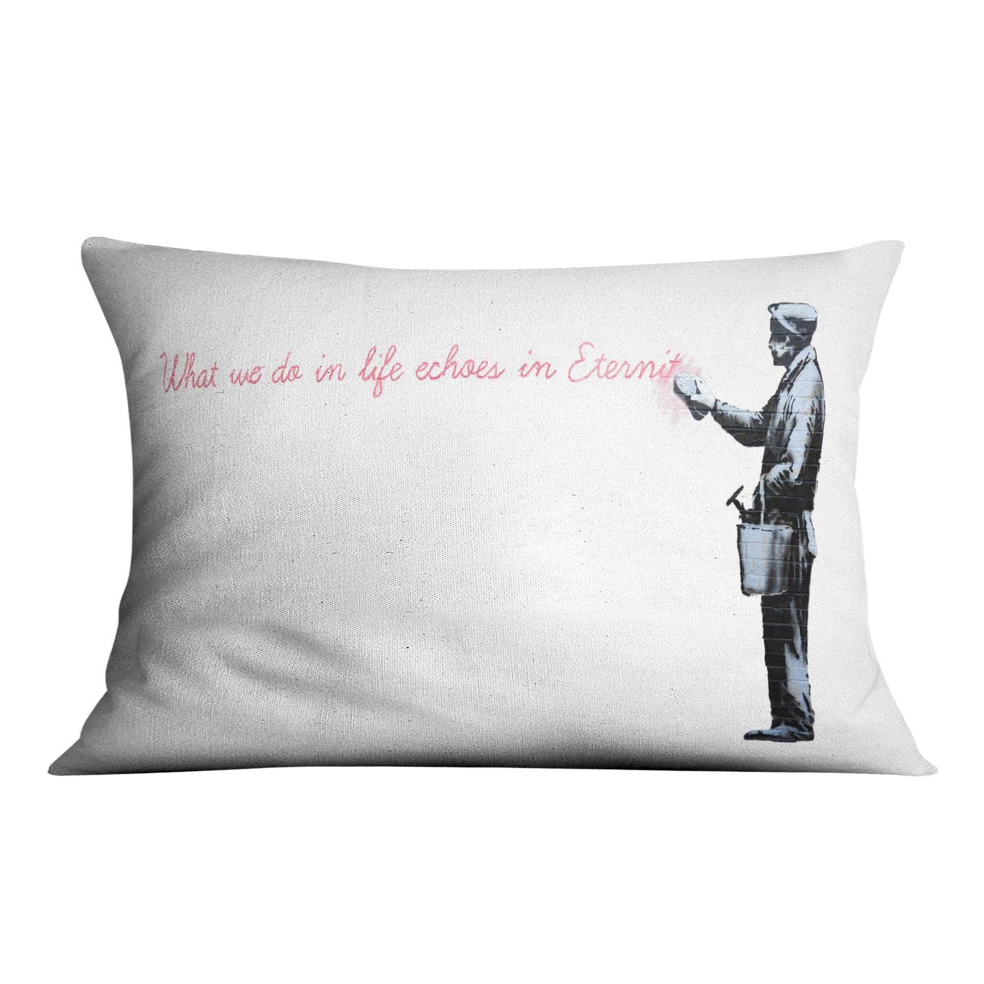 Banksy What We do In Life Cushion product thumbnail