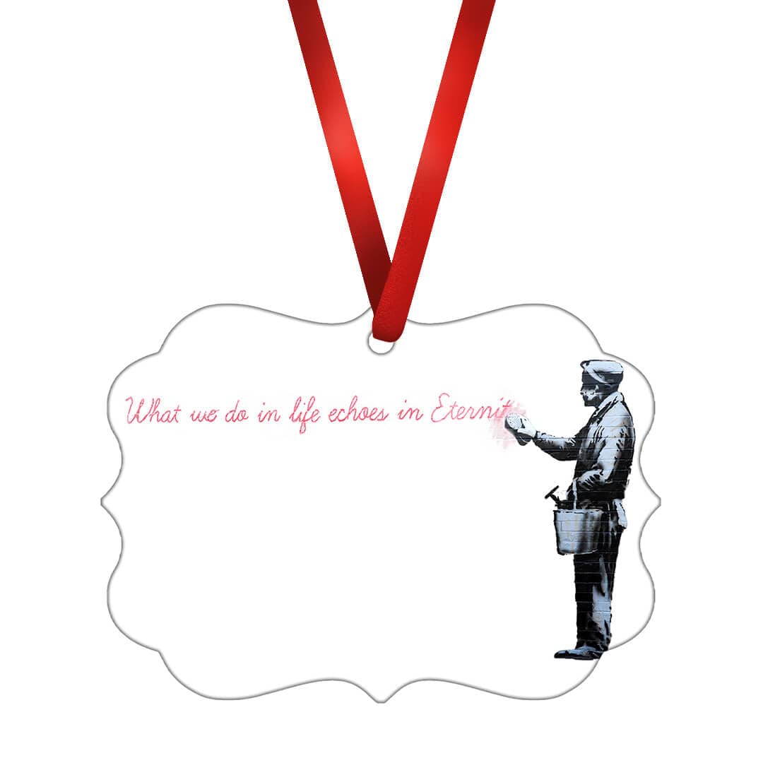 Banksy What We do In Life Ornament product thumbnail