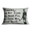 Banksy Winners Are Not Cushion Cushion 48 x 33cm Clock Canvas