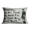 Banksy Winners Are Not Cushion Cushion Cushion Landscape Clock Canvas
