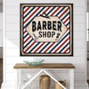 Barber Shop Canvas Art Clock Canvas