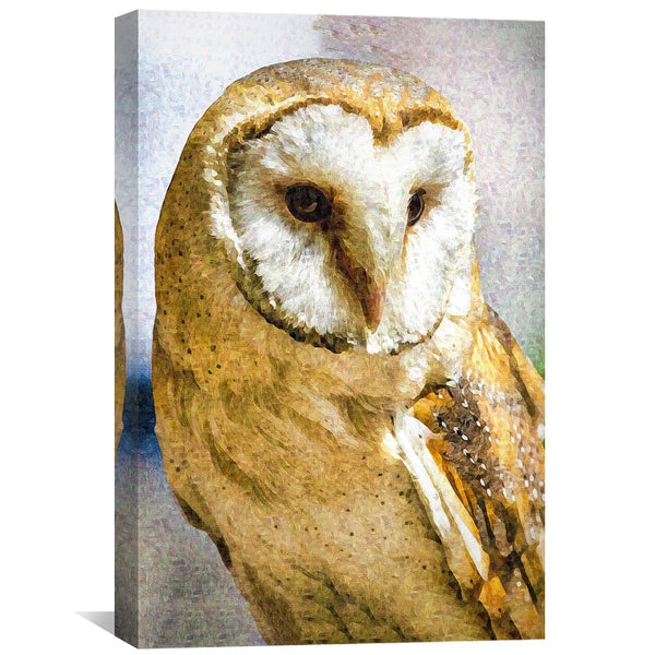 Barn Owl Canvas Art Clock Canvas