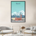 Basel Canvas - Studio 324 Art Clock Canvas