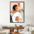 Bathe and Relax Canvas Art Clock Canvas