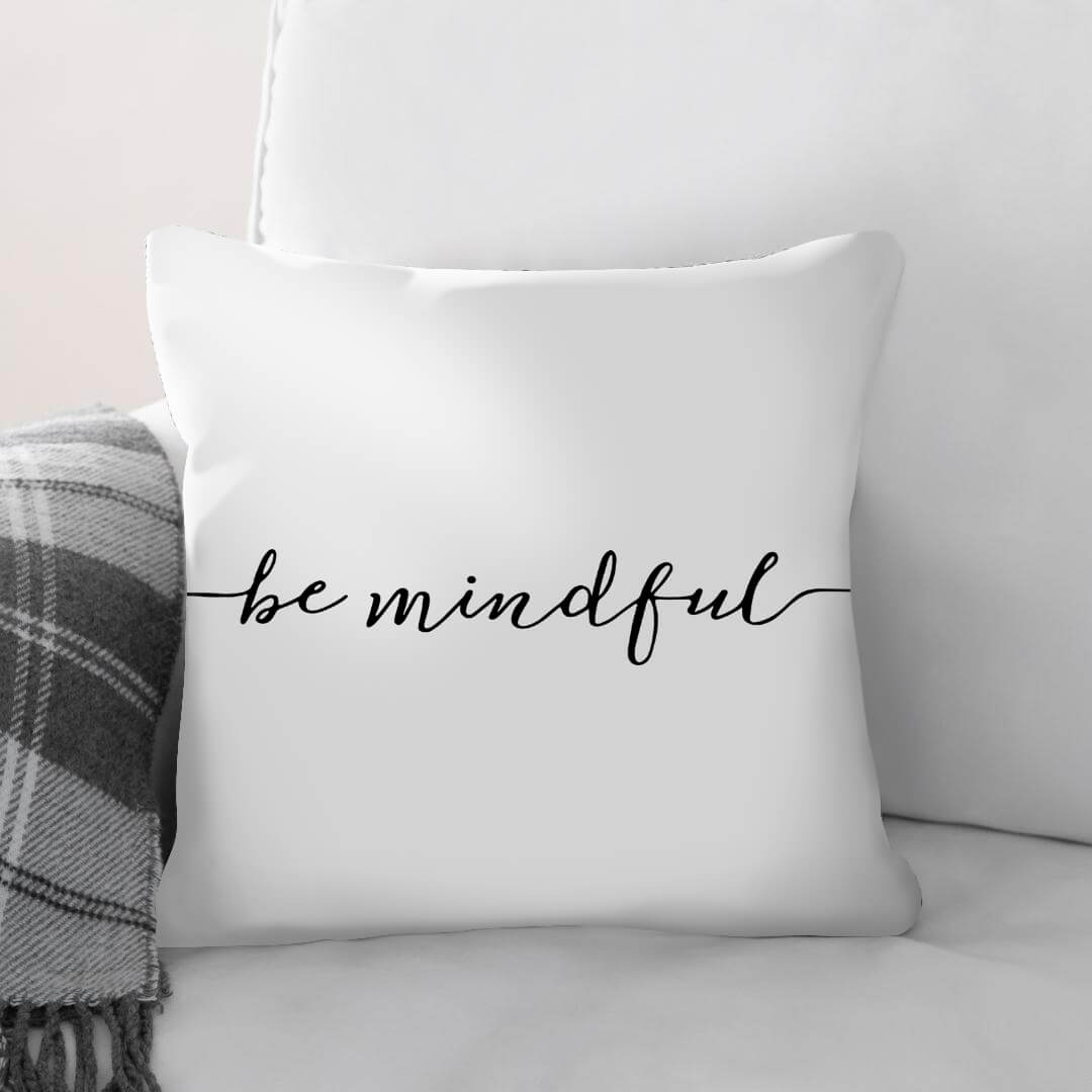 Be Happy B Cushion Cushion Cushion Square Clock Canvas