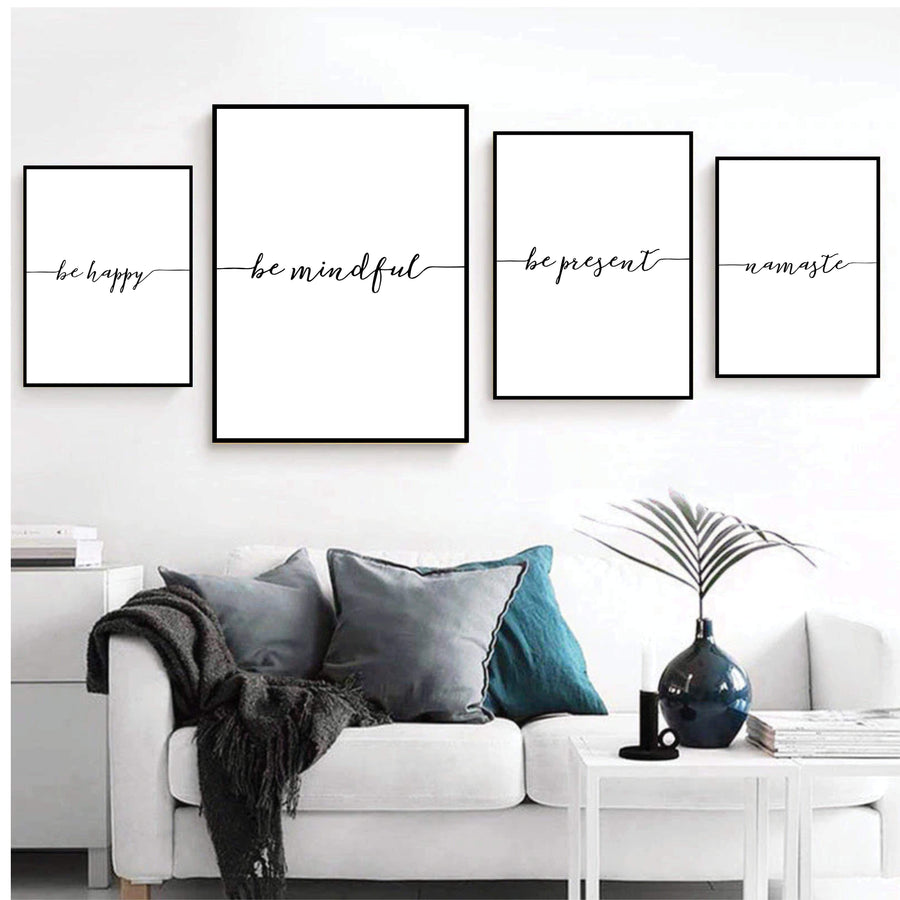 Be Happy Canvas Art Clock Canvas