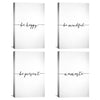 Be Happy Canvas Art Clock Canvas