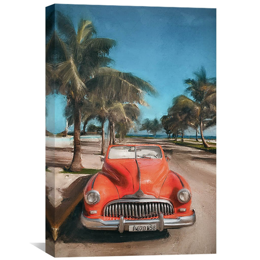 Beach Drives Canvas Art Clock Canvas