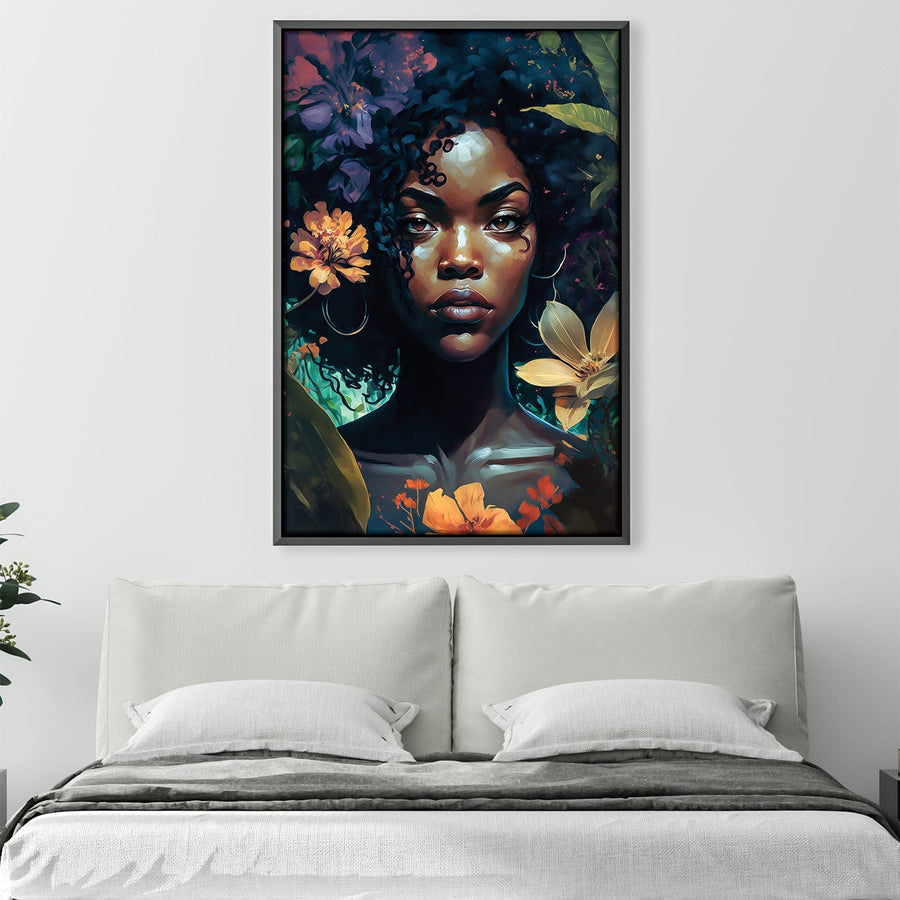 Beautiful Portrait Canvas Art Clock Canvas