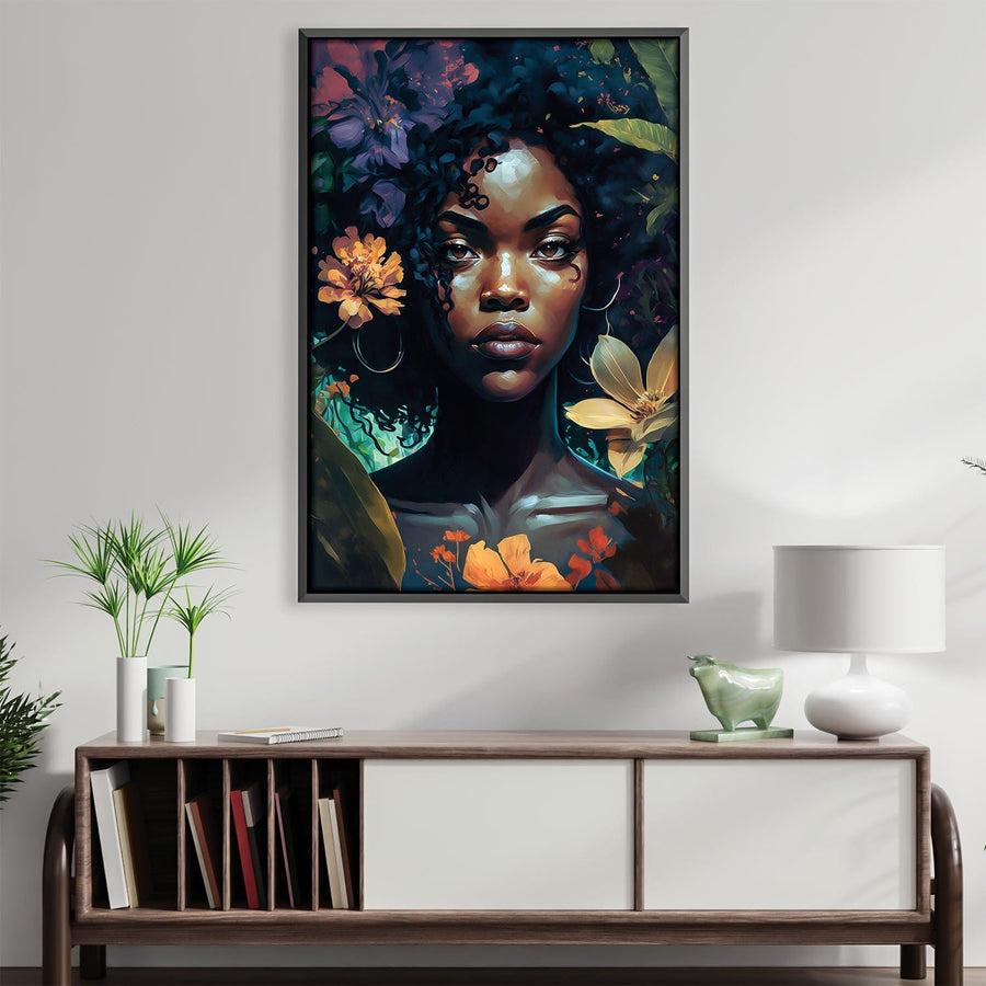 Beautiful Portrait Canvas Art Clock Canvas