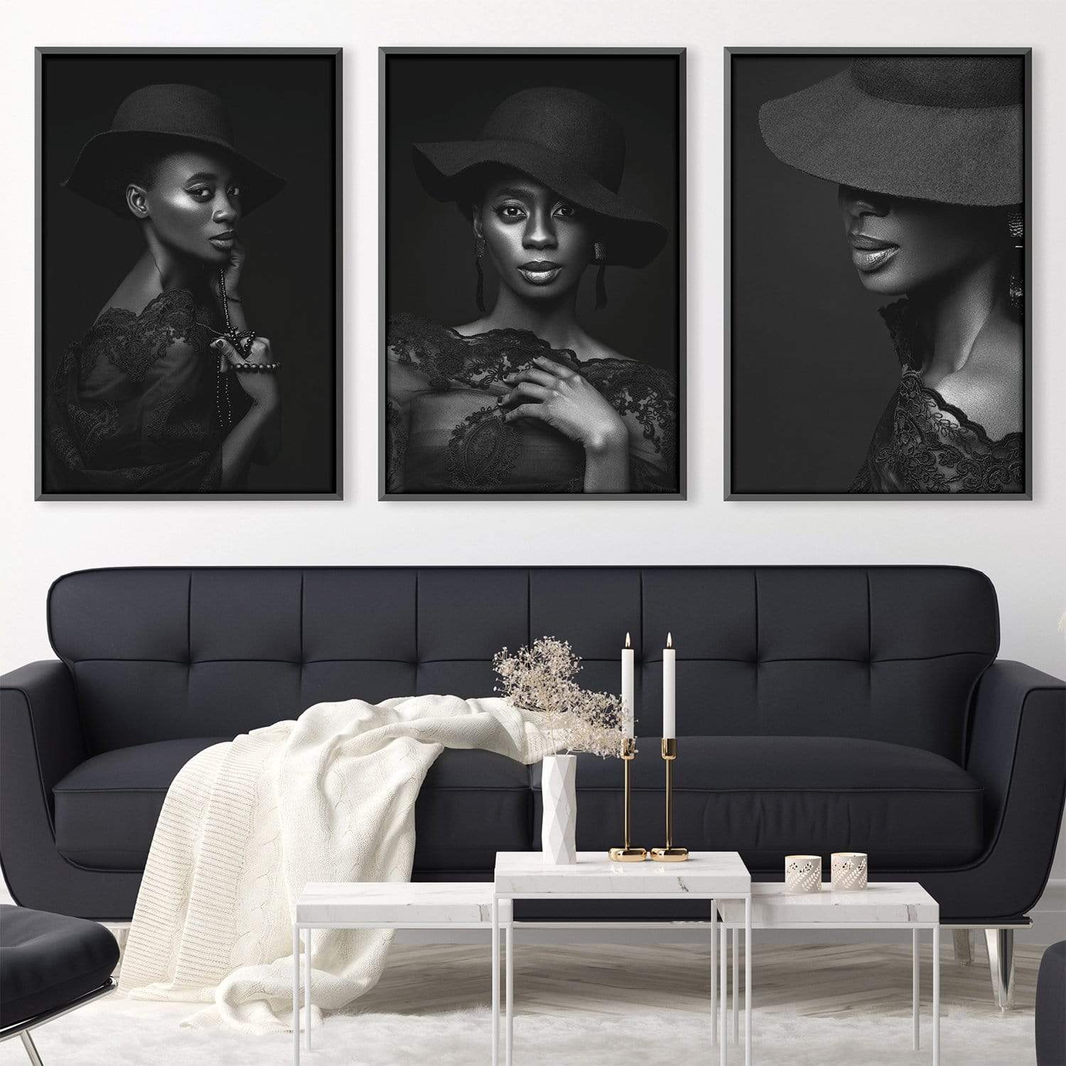 Beauty Canvas Art Clock Canvas
