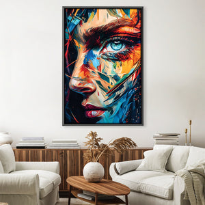 Beauty in the Beholder Canvas Art 30 x 45cm / Unframed Canvas Print Clock Canvas