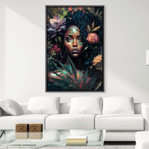 Beauty In The Flowers Canvas Art 30 x 45cm / Unframed Canvas Print Clock Canvas