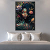 Beauty In The Flowers Canvas Art Clock Canvas