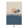 Beige Tropics Canvas Art A / 30 x 45cm / Unframed Canvas Print Clock Canvas