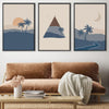 Beige Tropics Canvas Art Clock Canvas