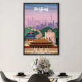 Beijing Canvas - Studio 324 Art Clock Canvas