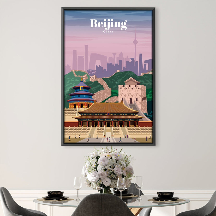 Beijing Canvas - Studio 324 Art Clock Canvas